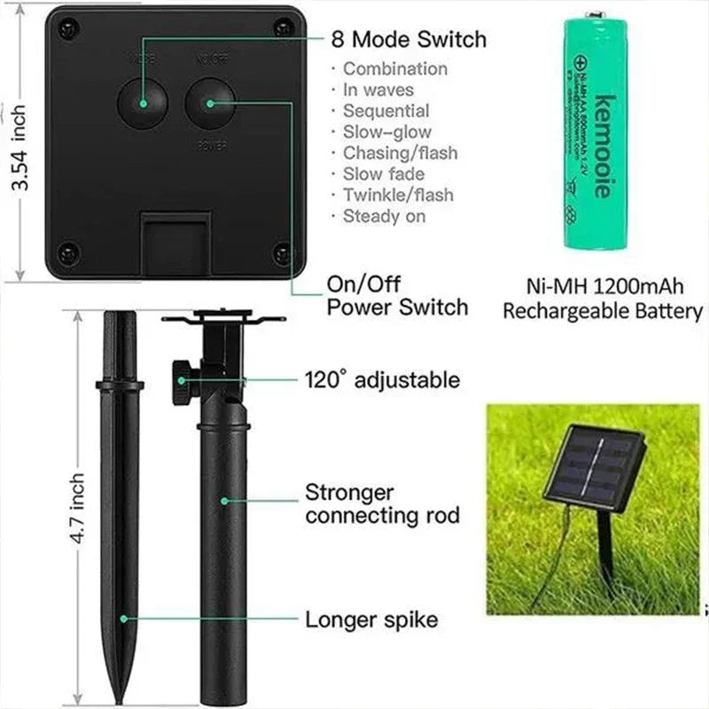 EcoShine Solar Garden Fairy Lights